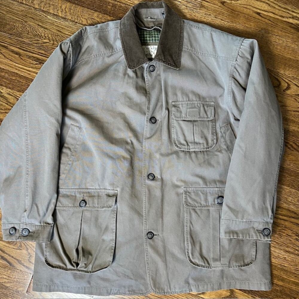 VTG 90s Country Barn by North Bay Chore Barn Coat Adult L Removable Liner Brown